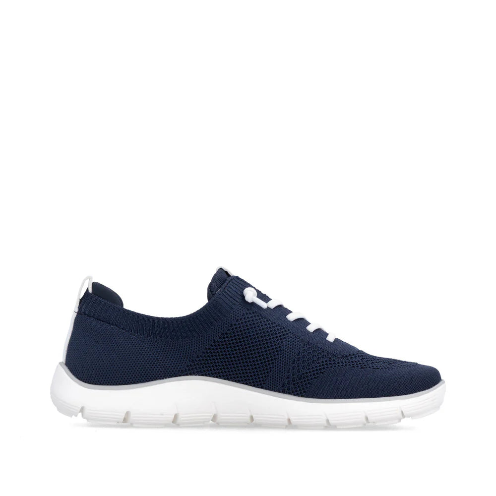Remonte Women's Liv 02 Knit Slip On Sneaker in Navy