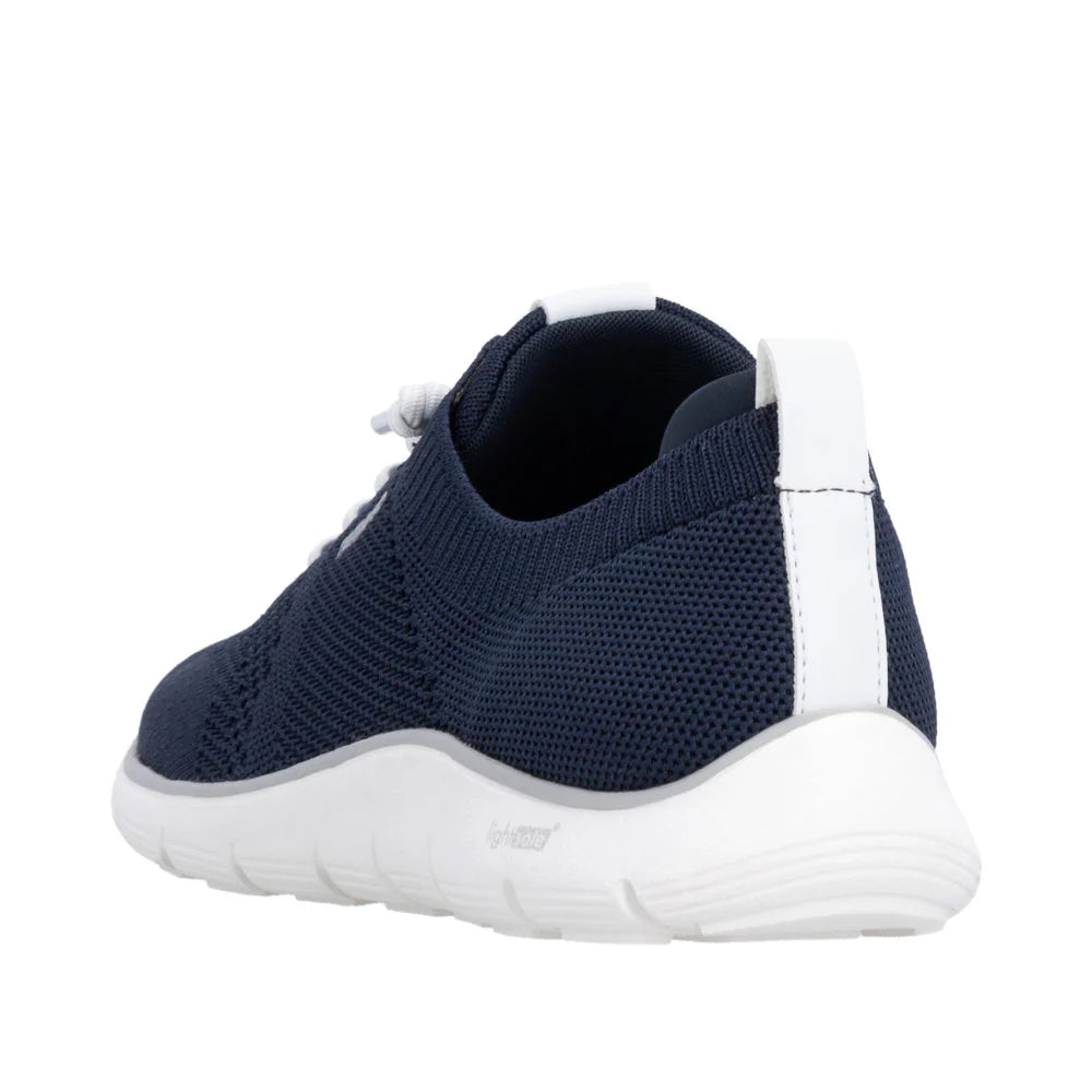 Remonte Women's Liv 02 Knit Slip On Sneaker in Navy
