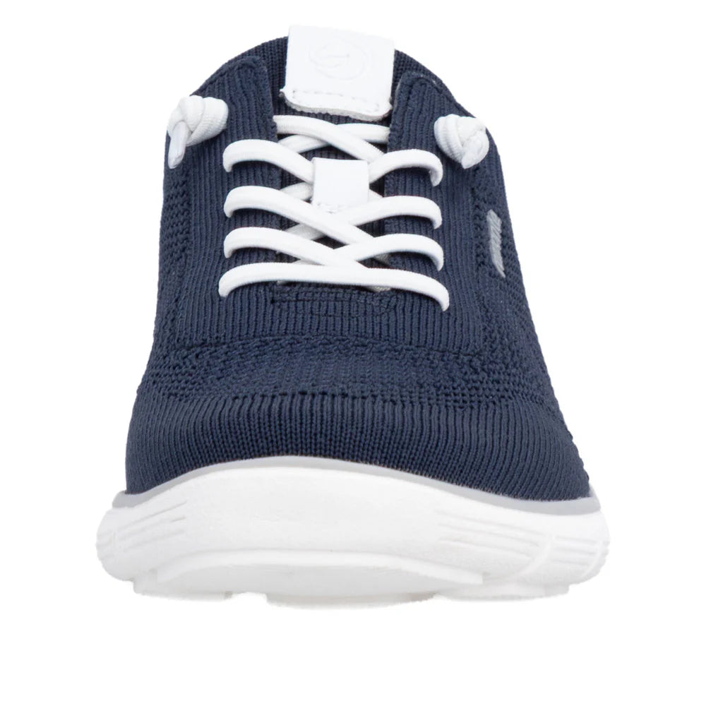 Remonte Women's Liv 02 Knit Slip On Sneaker in Navy
