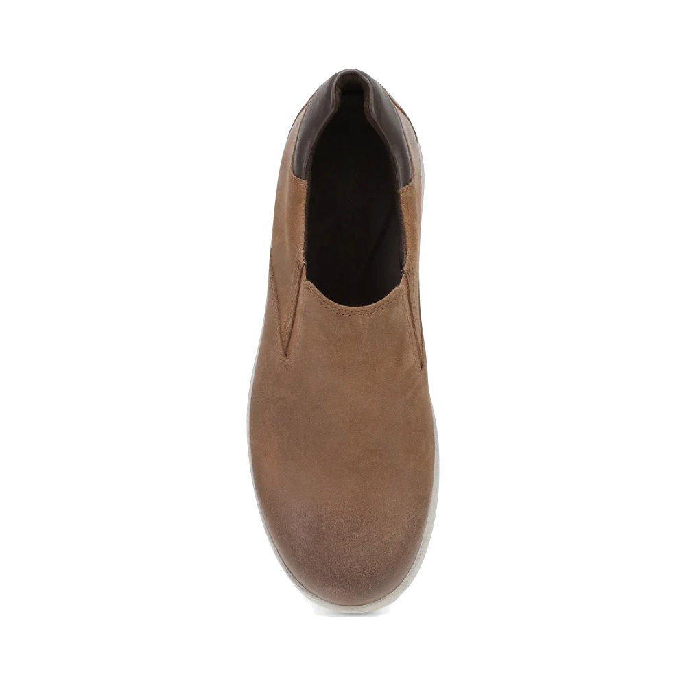 Top-down view of Dansko Trent Suede Slip On Shoe for men.