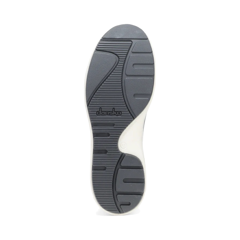 Bottom view of Dansko Trevor Leather Tie Sneaker for men.
