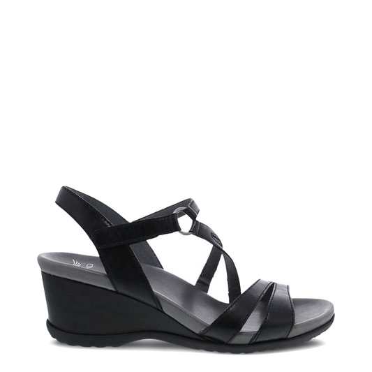 Side (right) view of Dansko Addyson Wedge Sandal for women.