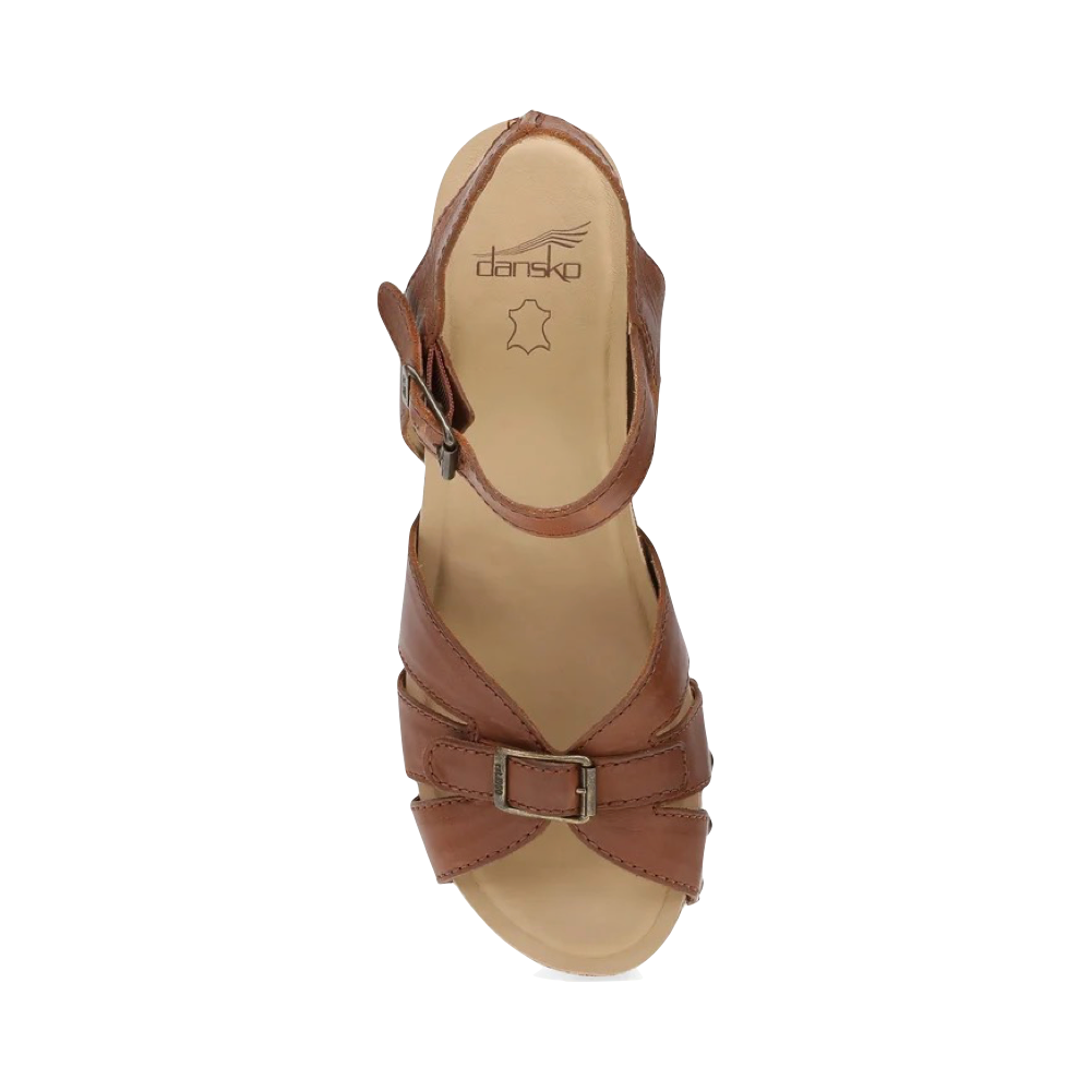 Top-down view of Dansko Alanna Heeled Sandal for women.