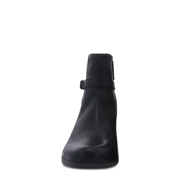 Dansko Women's Cagney Heeled Burnished Suede Boots in Black