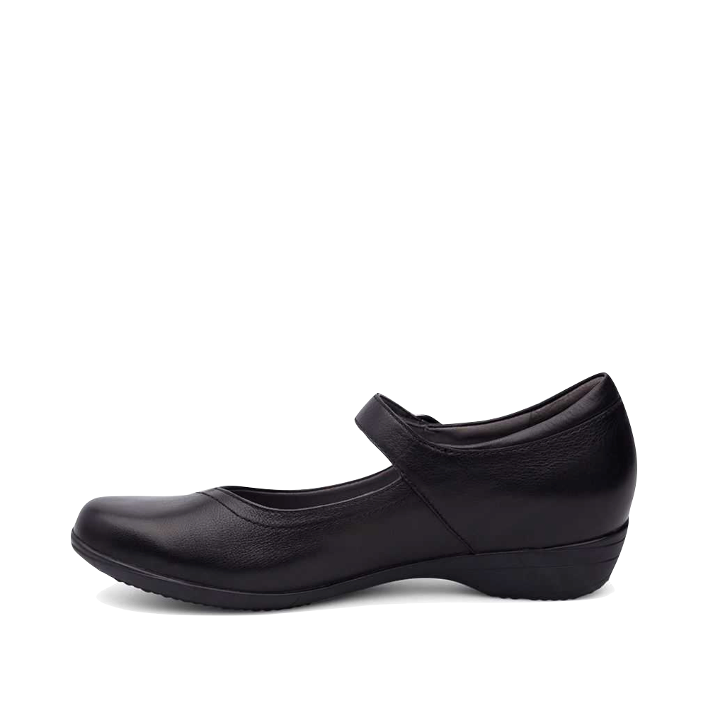 Side (left) view of Dansko Fawna Leather Mary Jane for women.