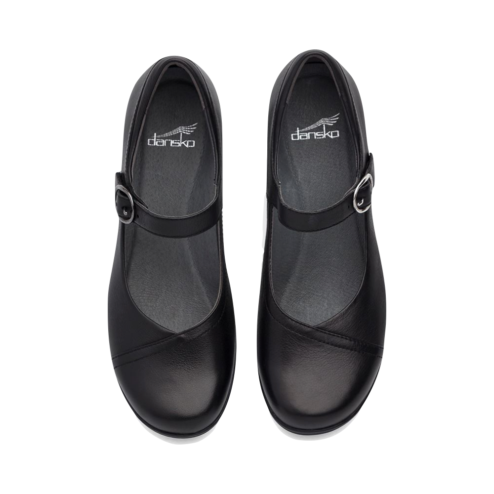 Top-down view of Dansko Fawna Leather Mary Jane for women.