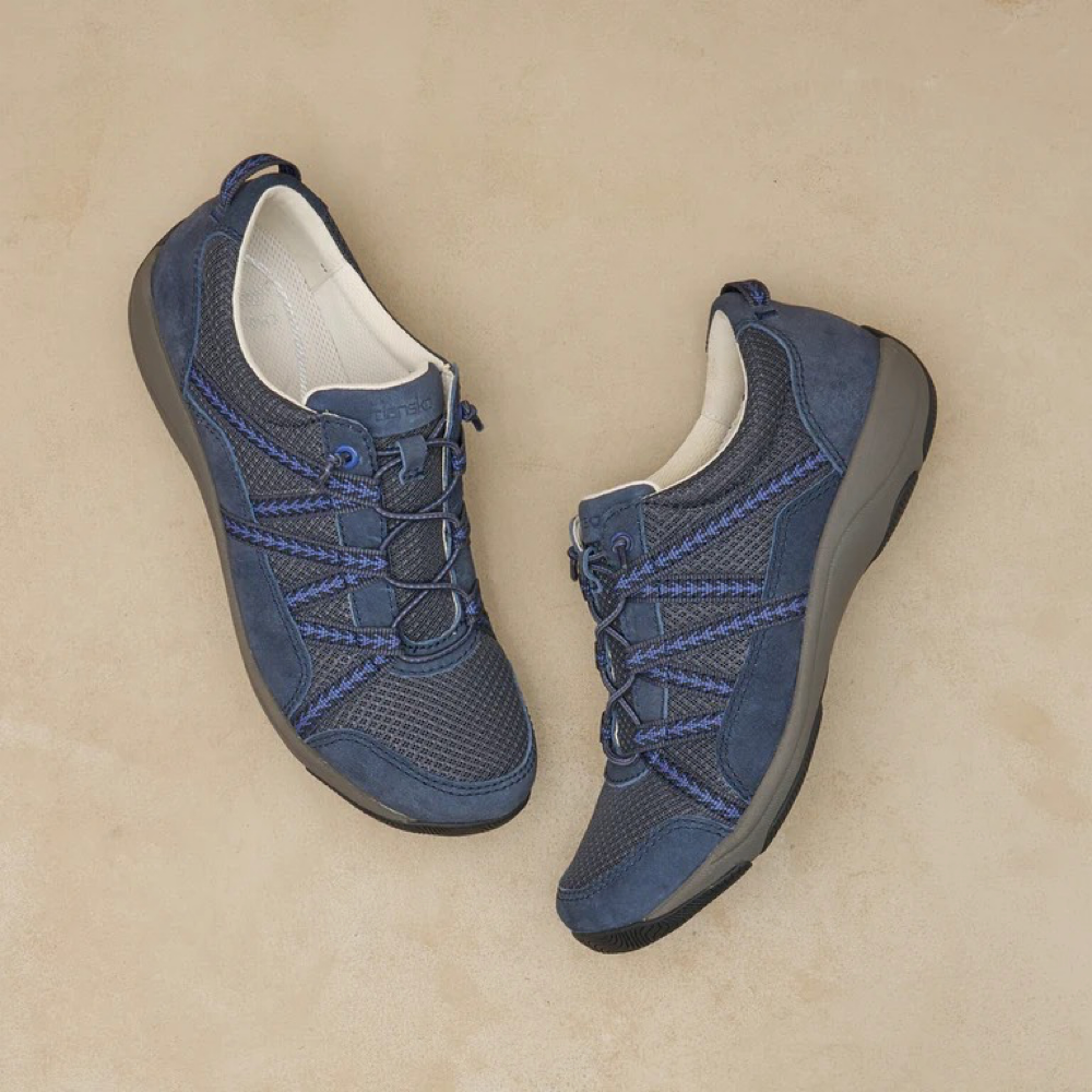 Top-down and side view of Dansko Harlyn Slip On Sneaker for women.
