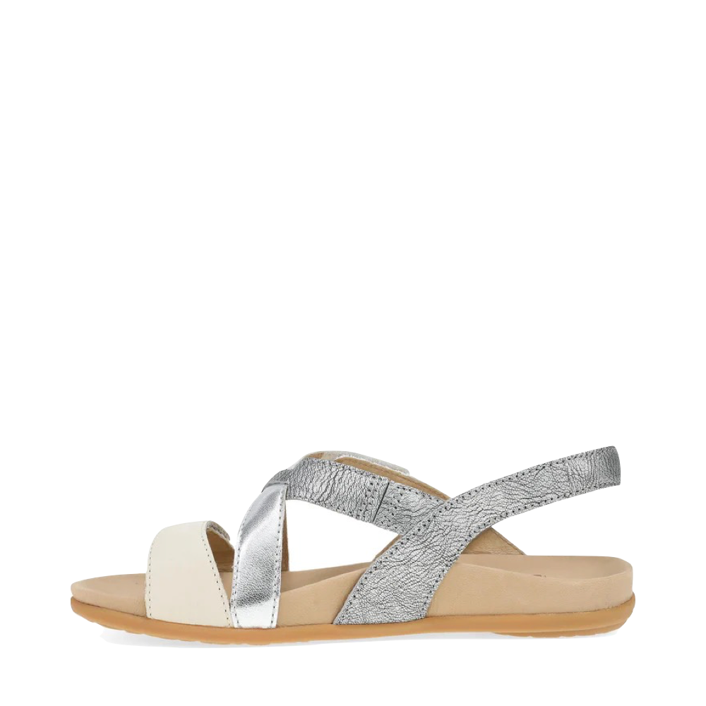 Side (left) view of Dansko Jacklyn Strap Sandal for women.