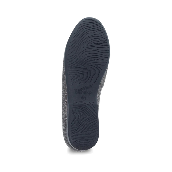 Dansko Women's Larisa Leather Flat Slip On Loafer in Pewter