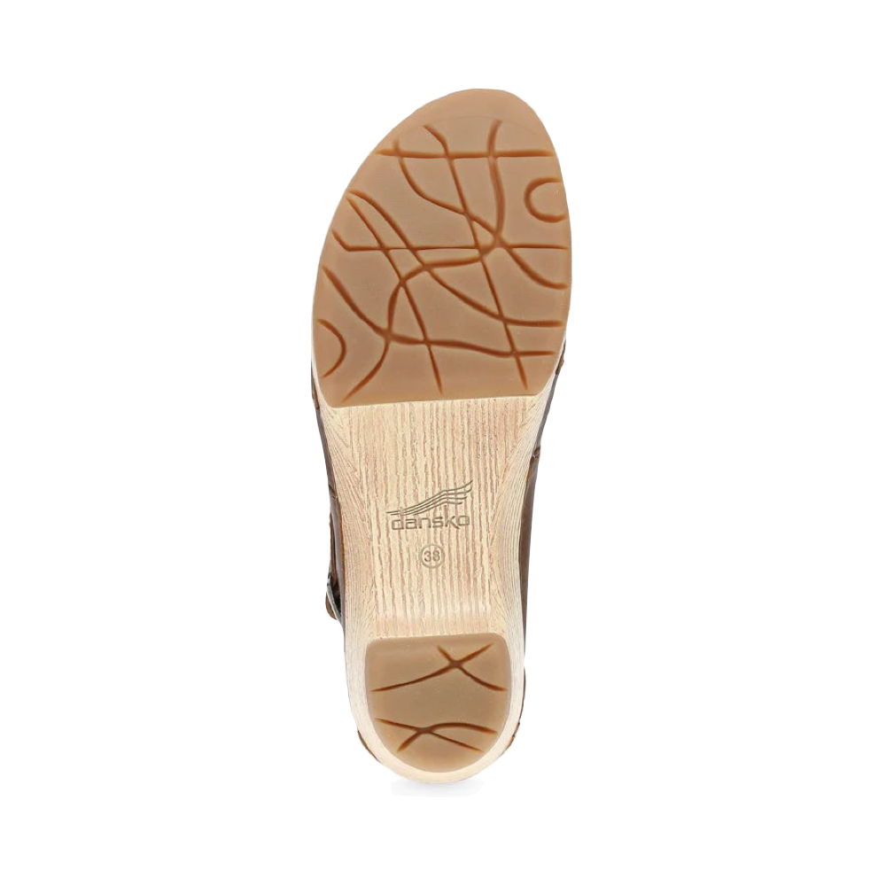 Bottom view of Dansko Lucia Heeled Closed Toe Clog for women.