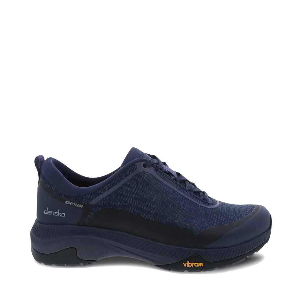 Dansko Women's Makayla Mesh Waterproof Lace Sneaker in Navy Mesh