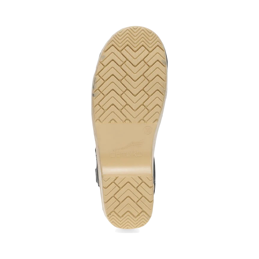 Bottom view of Dansko Margreta Mary Jane Clog for women.