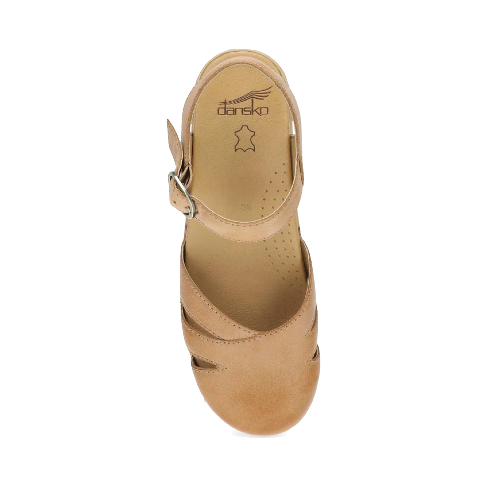 Top-down view of Dansko Margreta Mary Jane Clog for women.
