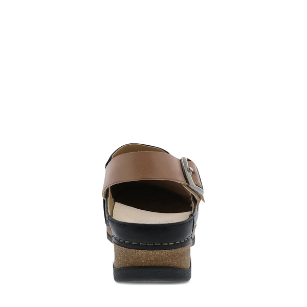 Dansko Women's Merrin Smooth Leather Sling Back Mule (Black)