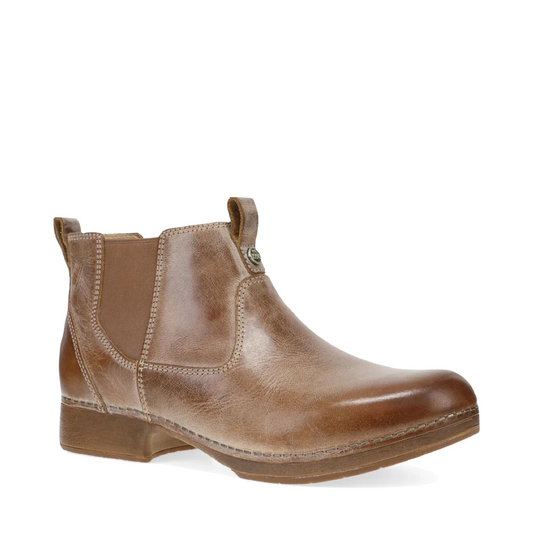 Side (right) view of Dansko Michele Pull On Leather Boot for women.