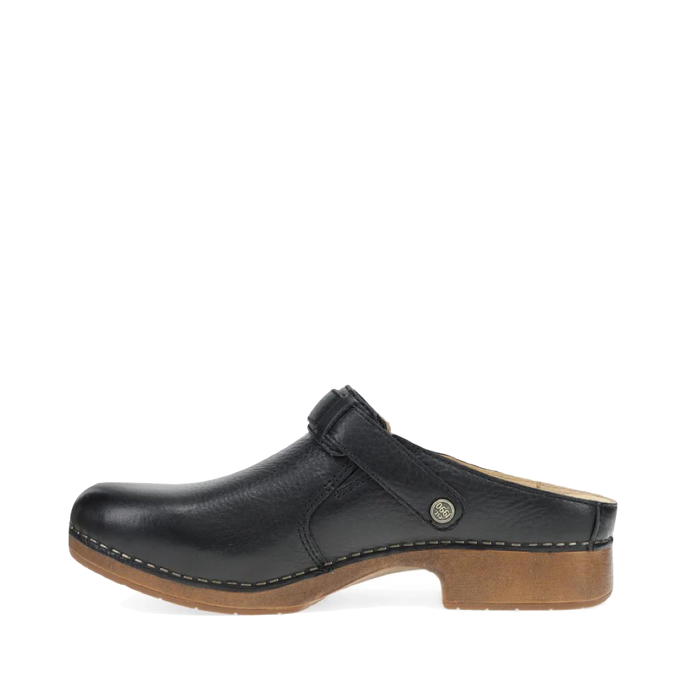 Side (left) view of Dansko Millie Clog for women.