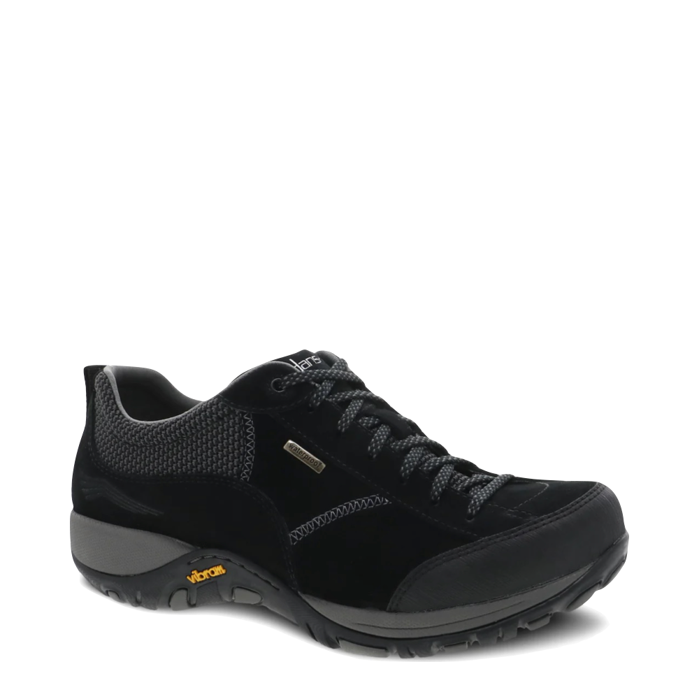 Mudguard and Toe view of Dansko Paisley Waterproof Lace for women.