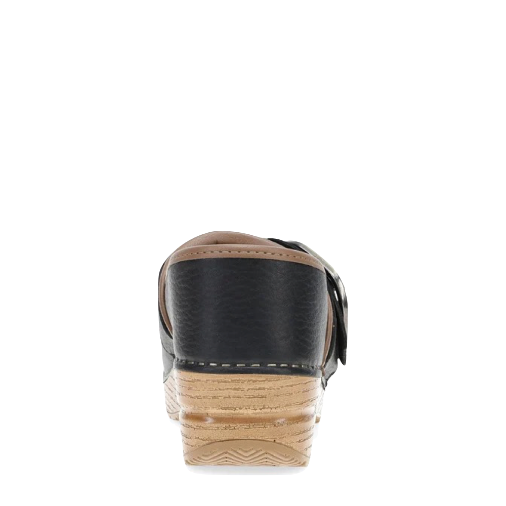 Back view of Dansko Pearson Buckle Clog for women.