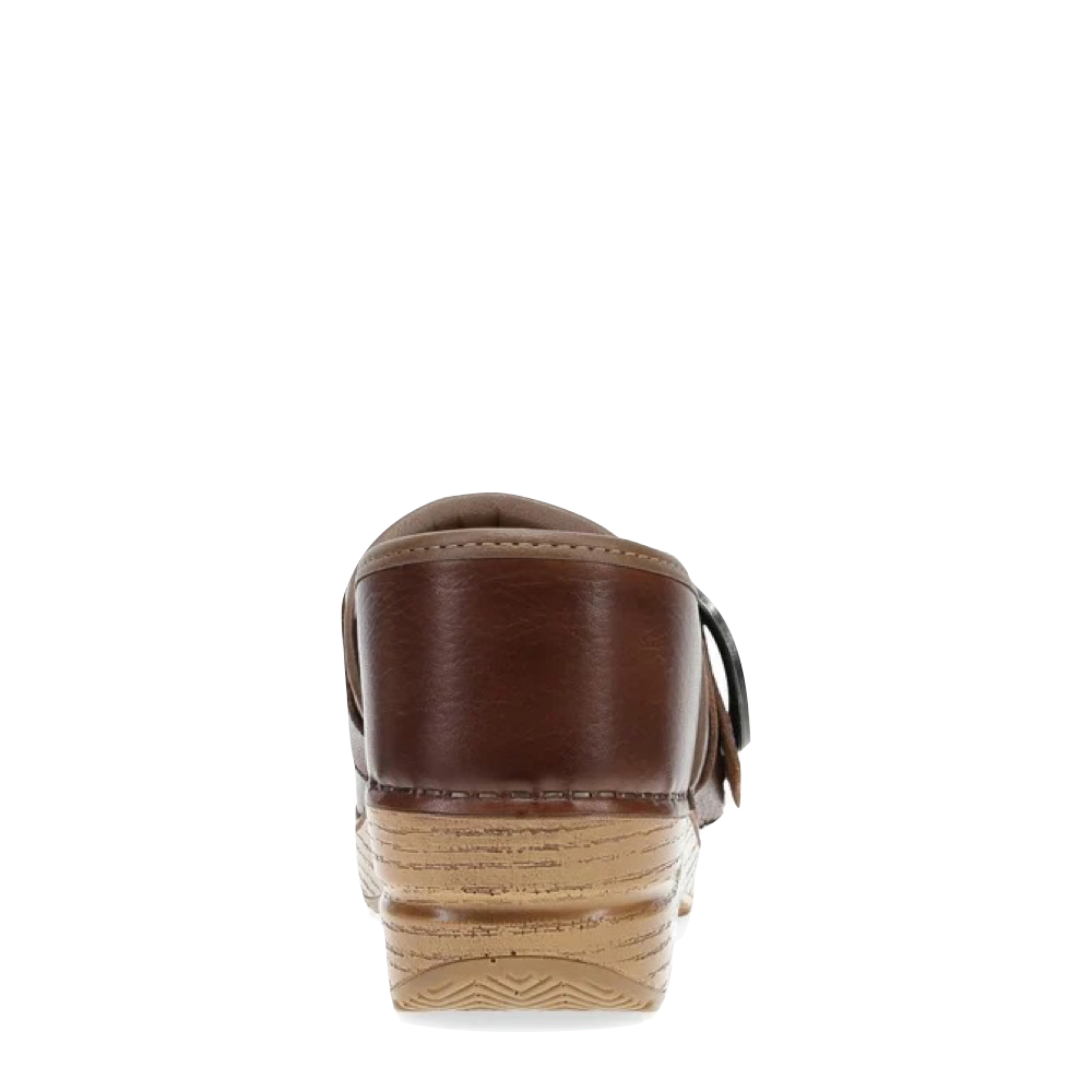 Back view of Dansko Pearson Buckle Clog for women.