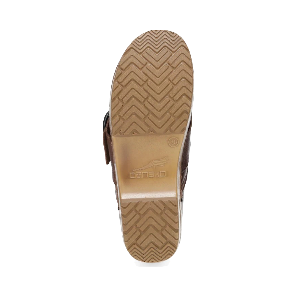 Bottom view of Dansko Pearson Buckle Clog for women.