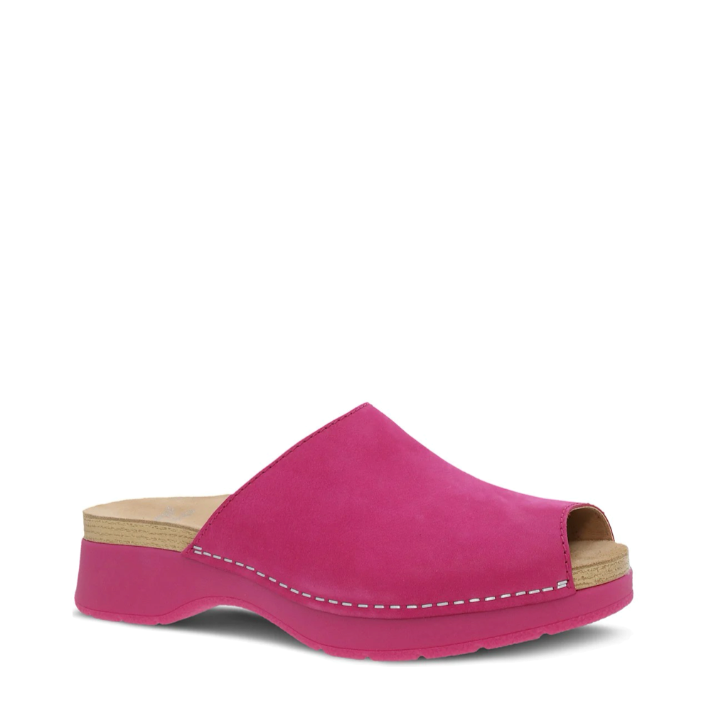 Side (right) view of Dansko Rayvn Slide Sandal for women.