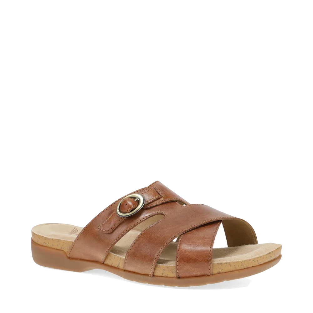 Side (right) view of Dansko Regan Slide Sandal for women.
