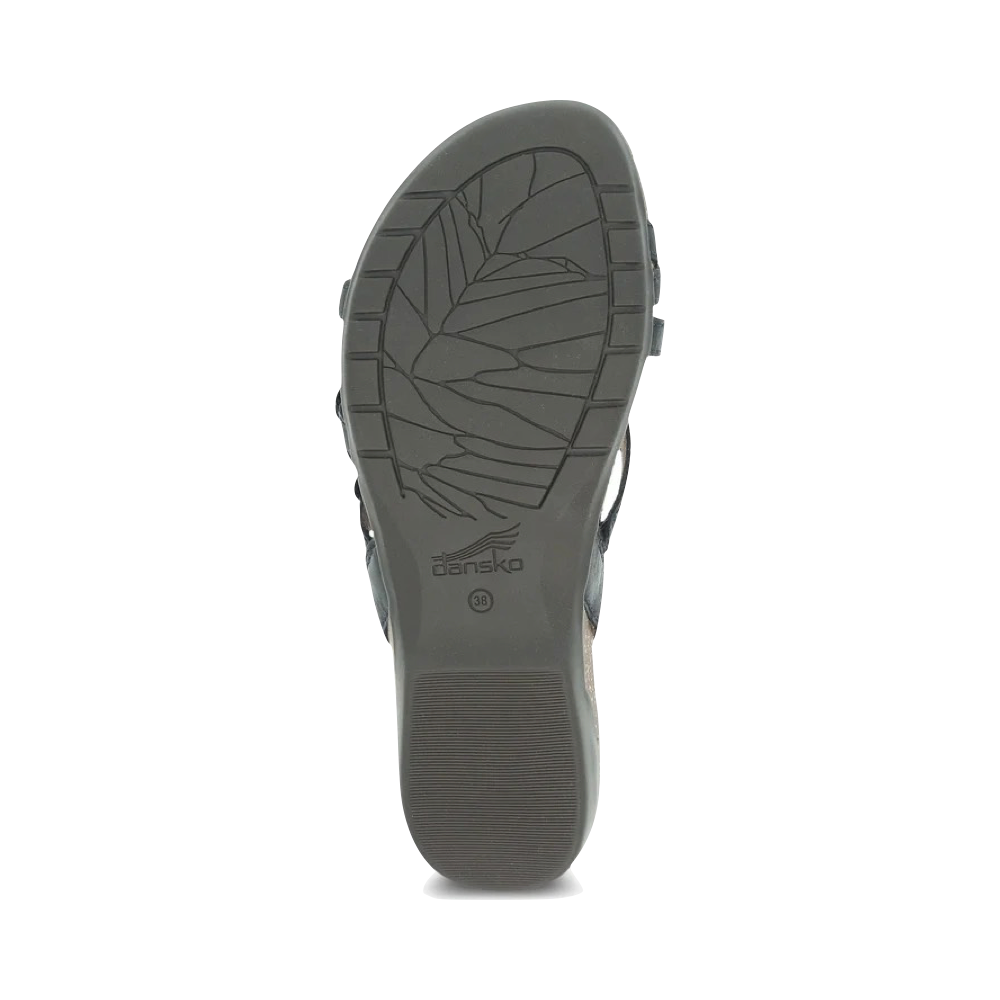 Bottom view of Dansko Roslyn Strappy Leather Sandal for women.