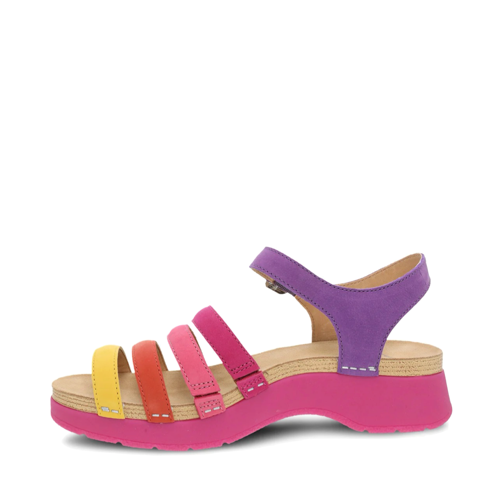 Side (left) view of Dansko Roxie Strap Sandal for women.