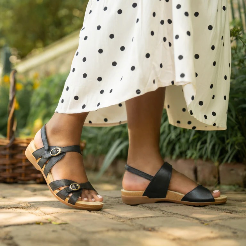 Model view of Dansko Ruthie Sandal for women.