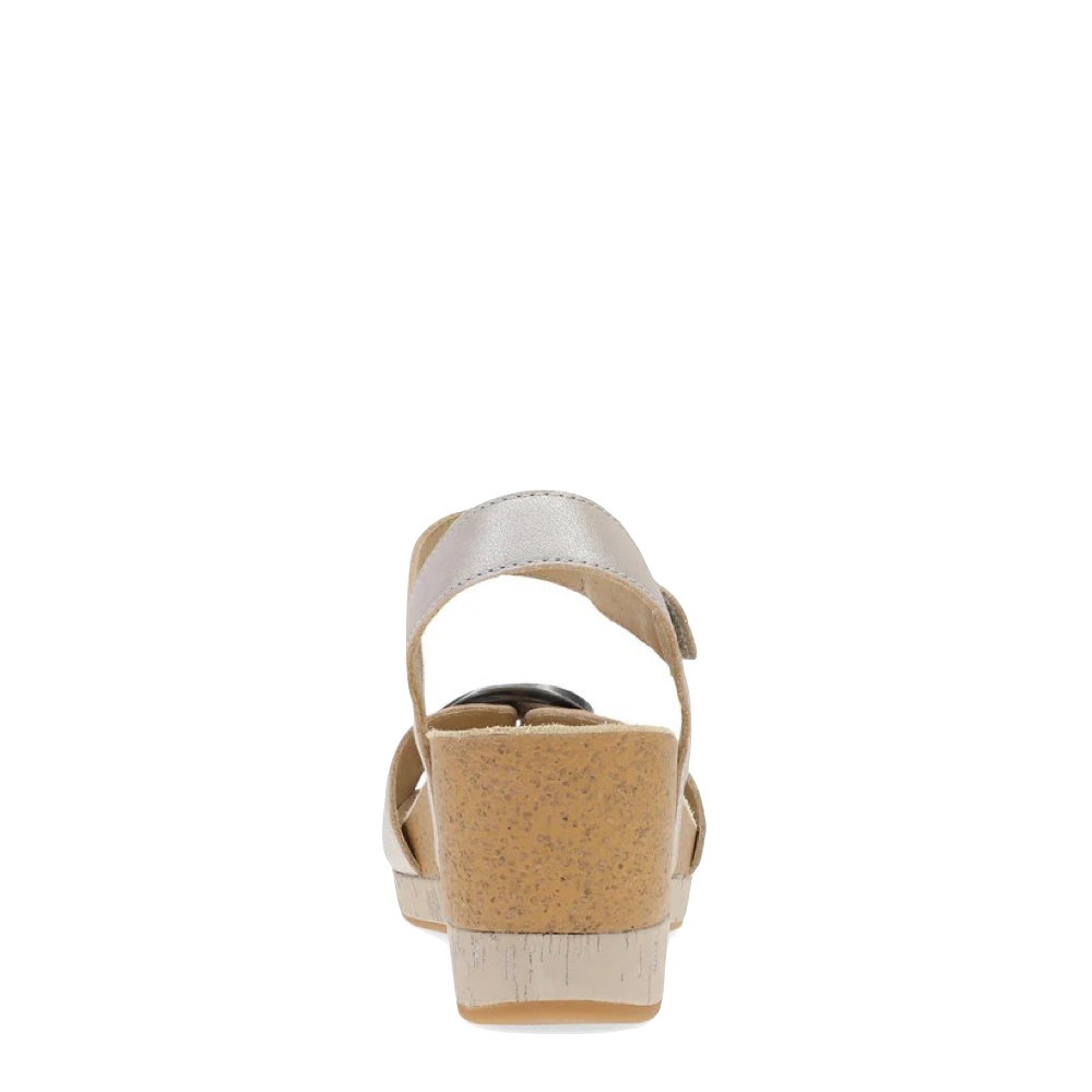 Back view of Dansko Stella Wedge Sandal for women.