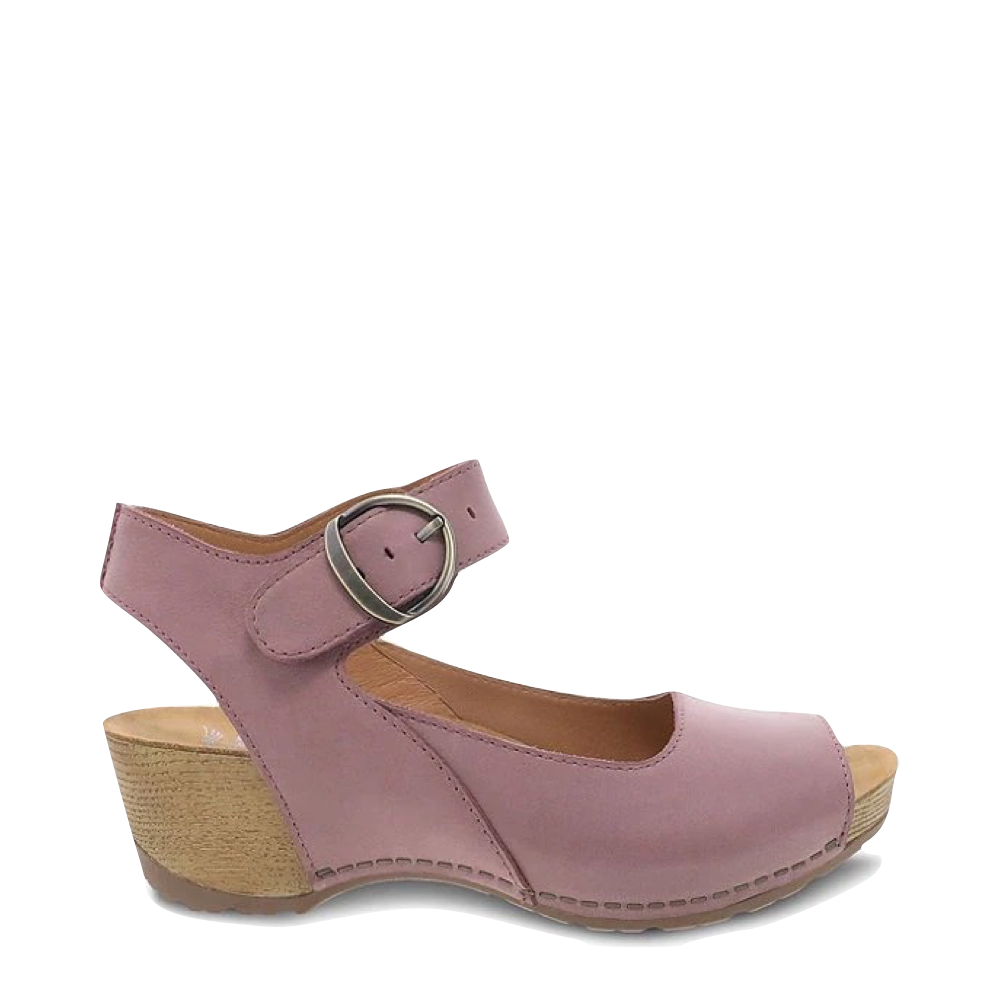 Dansko Women's Tiana Wedge Sandal (Blush Pink)
