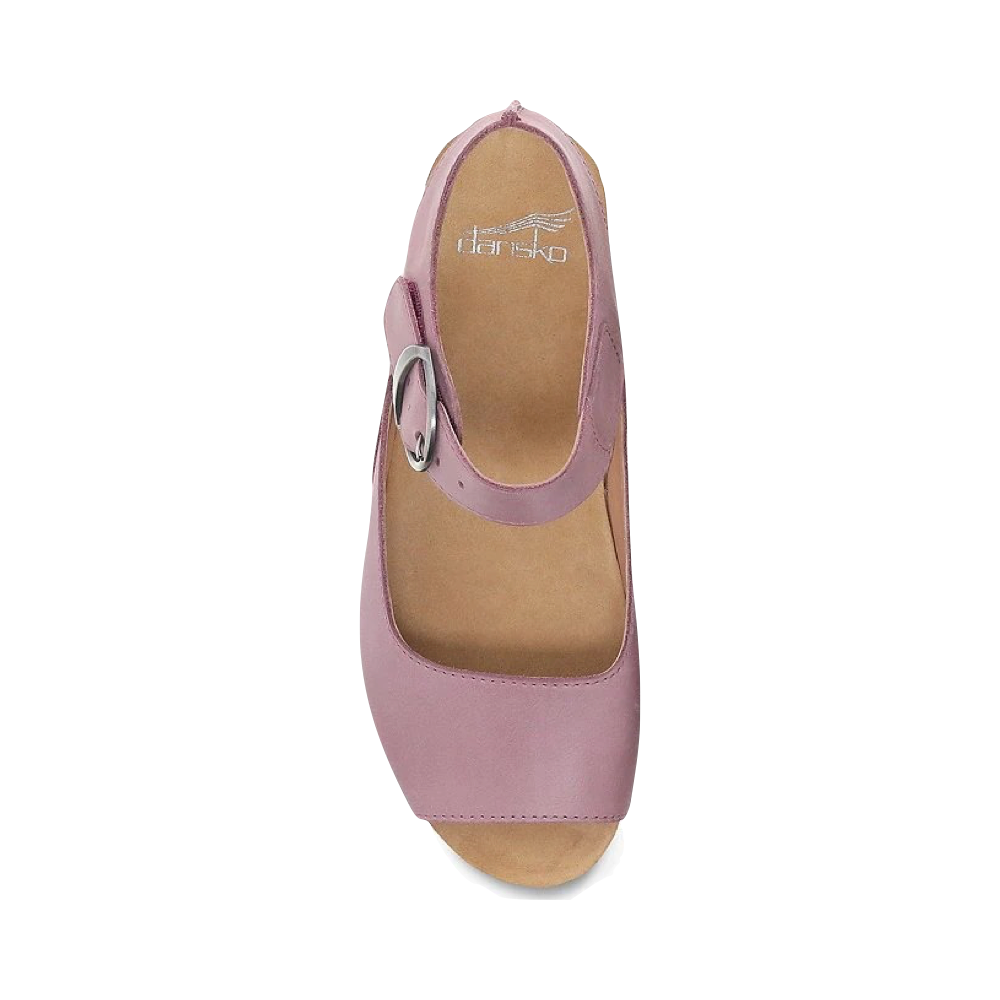 Dansko Women's Tiana Wedge Sandal (Blush Pink)