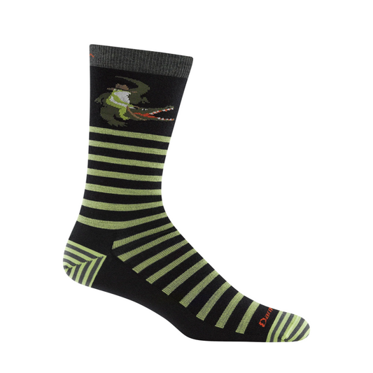 Side (right) view of Darn Tough Animal Haus Crew Lightweight Lifestyle Socks.