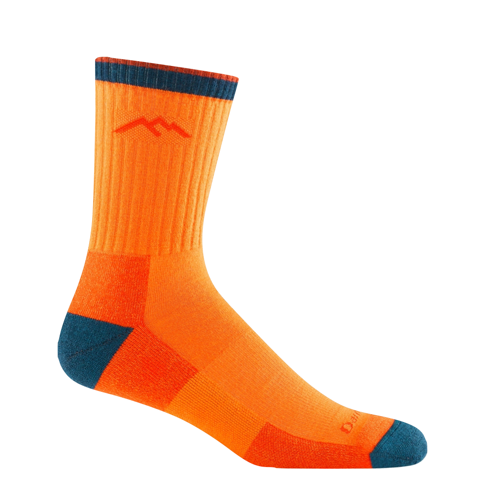 Side (right) view of Darn Tough Hiker Micro Crew Midweight Hiking sock for men.