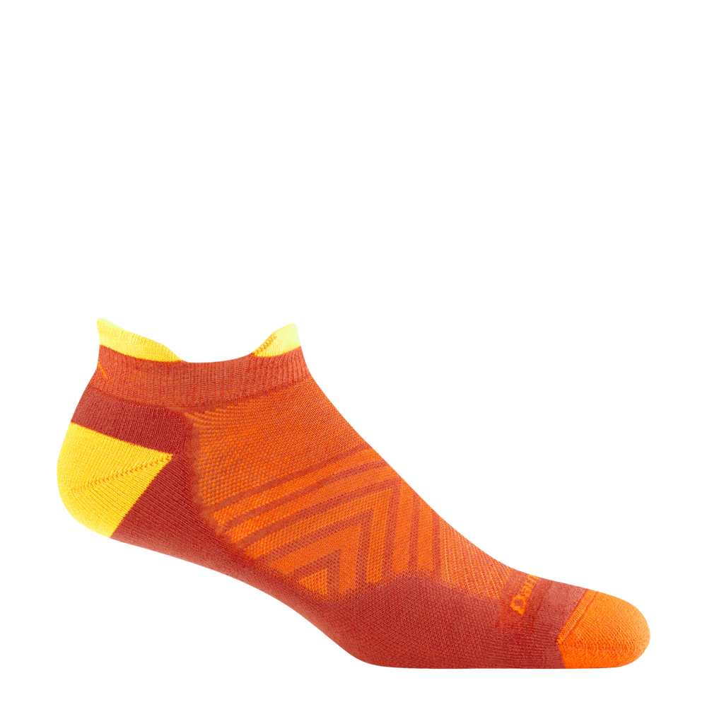 Side (right) view of Darn Tough Run No Show Tab Ultra Lightweight Sock for men.