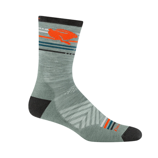 Side (right) view of Darn Tough Pacer Micro Crew Ultra Lightweight Running Socks.