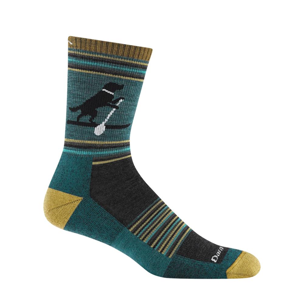 Side (right) view of Darn Tough Willoughby Micro Crew Lightweight Hiking Socks.