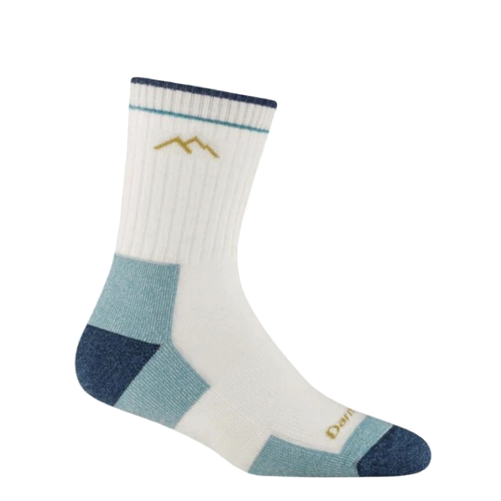Side (right) view of Darn Tough Hiker Micro Crew Midnight Hiking Sock for women.