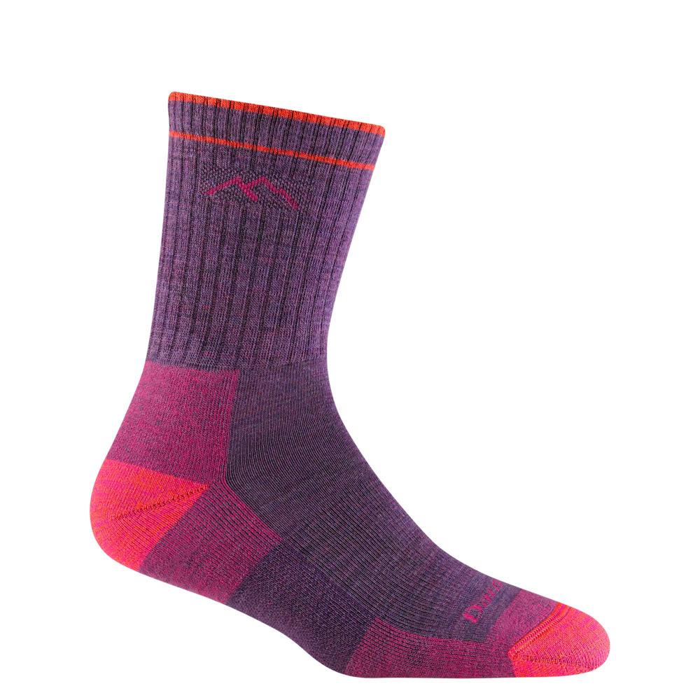 Side (right) view of Darn Tough Hiker Micro Crew Midweight Hiking sock for women.