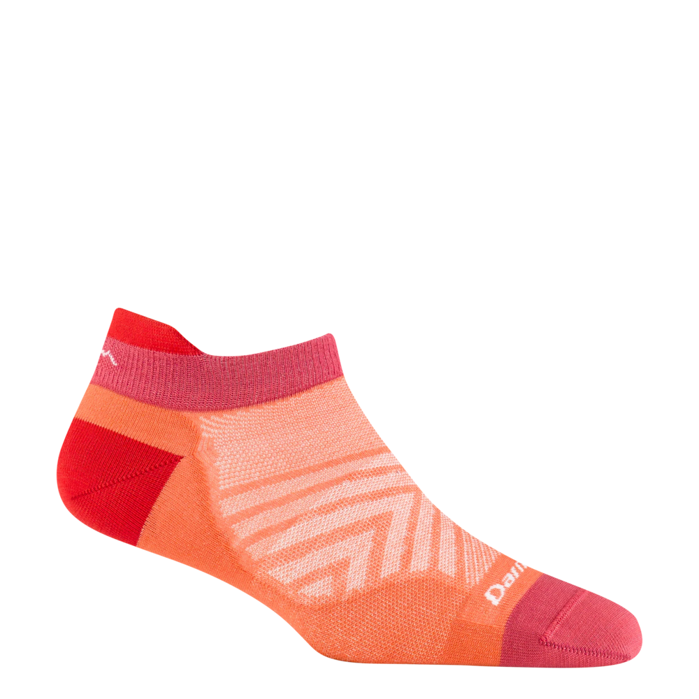 Side (right) view of Darn Tough Run No Show Tab No Cushion Ultra Lightweight Sock for women.