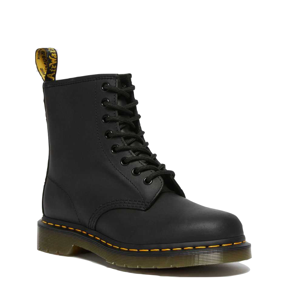 Dr. Martens Men's 1460 8 Eye Greasy Leather Lace Boot in Black