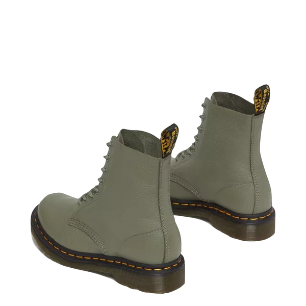 Dr. Martens Women's 1460 8 Eye Pascal Leather Lace Boot in Khaki Green