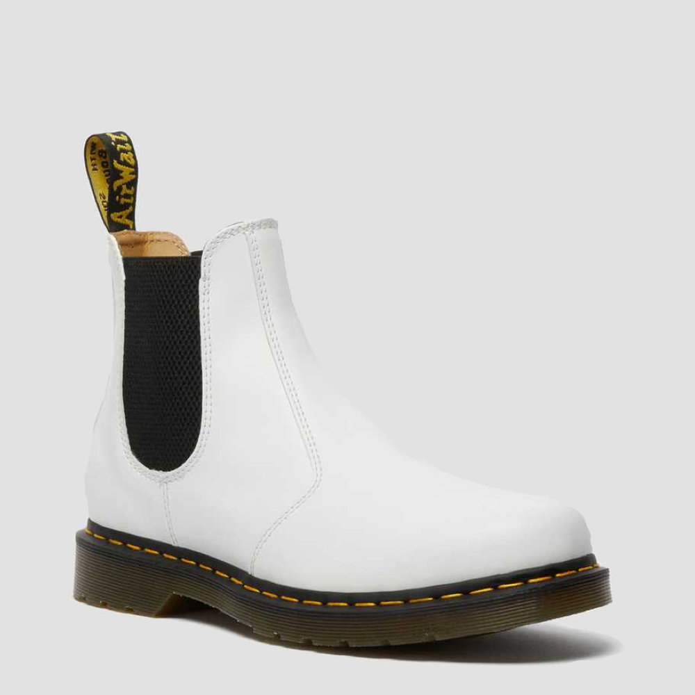 Dr. Martens Women's 2976 Chelsea Softy T Pull On Leather Boot in White