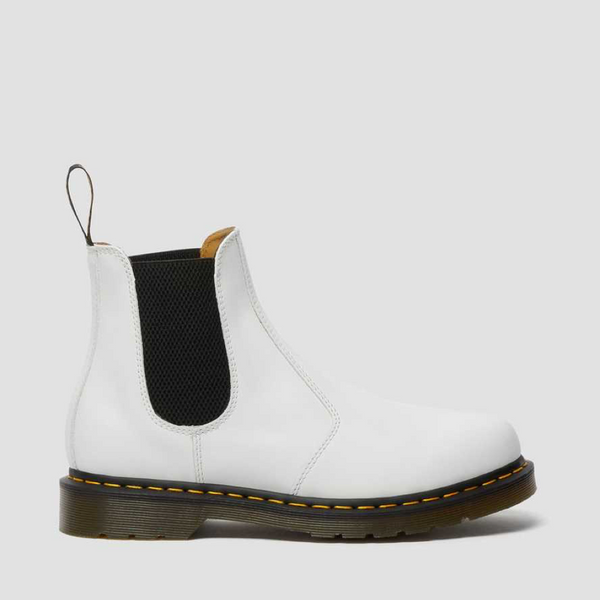 Dr. Martens Women's 2976 Chelsea Softy T Pull On Leather Boot in White