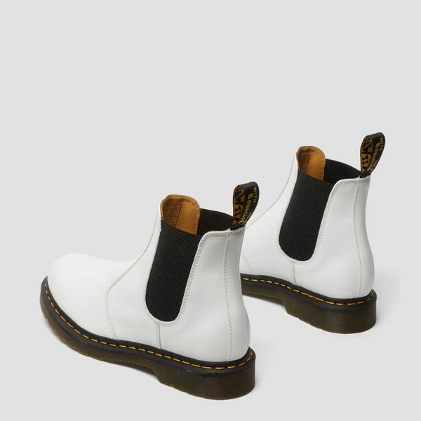 Dr. Martens Women's 2976 Chelsea Softy T Pull On Leather Boot in White