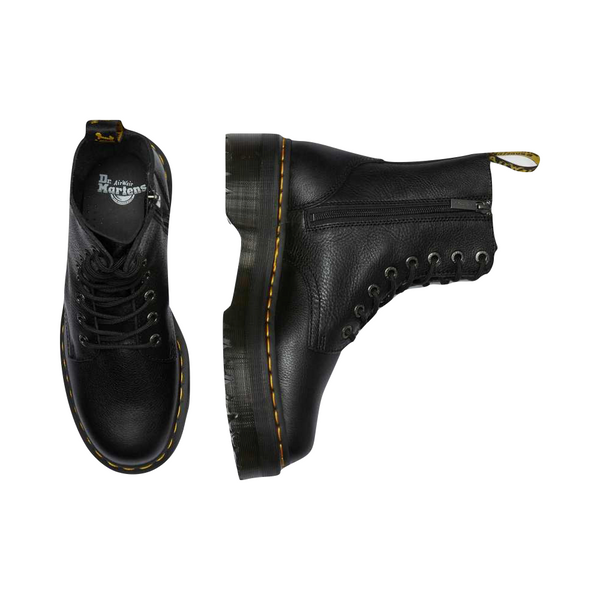 Dr. Martens Women's Jadon III Platform Leather Lace Boot (Black)
