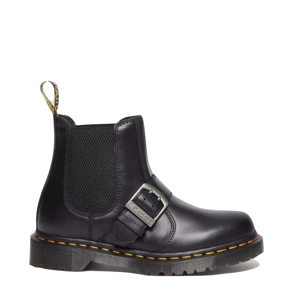 Dr. Martens Women's 2976 Buckle Pull Up Leather Chelsea Boot (Black)