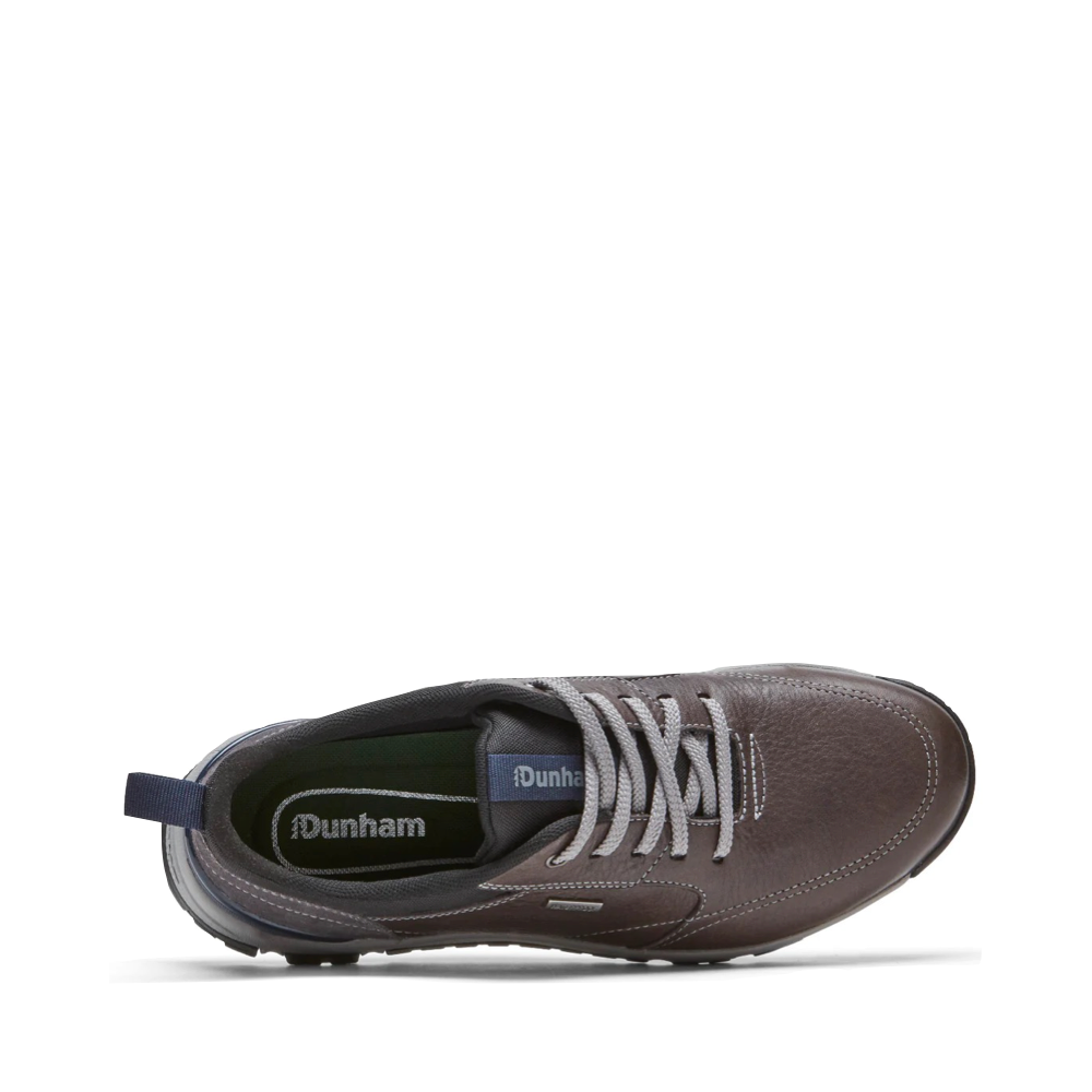 Dunham Men's Glastonbury Ubal Waterproof Shoe in Steel Grey