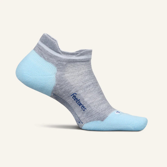 Feetures Elite Max Cushion Tab Sock in Gray Sky