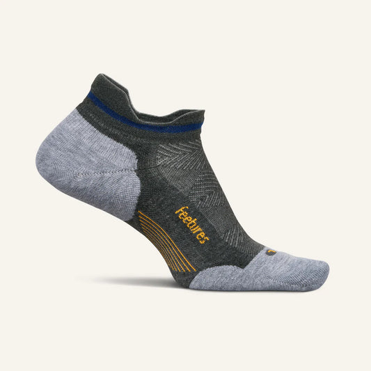 Feetures Elite Max Cushion Tab Sock in Iron Seal